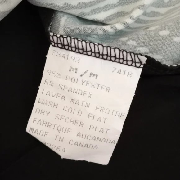 Patterned Black & White Ahuva Collection Top Sz Medium - Picture 3 of 8